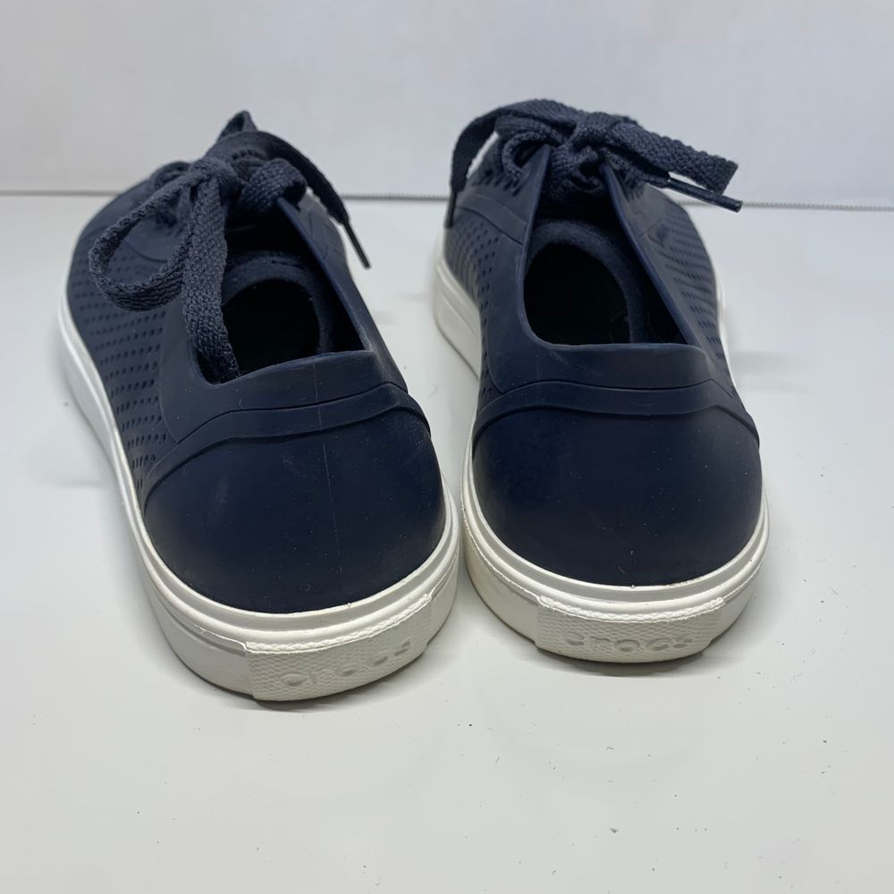 Crocs Navy Citilane Roka Court Lace Comfort Shoes/Sneakers Women 9 - Picture 4 of 8
